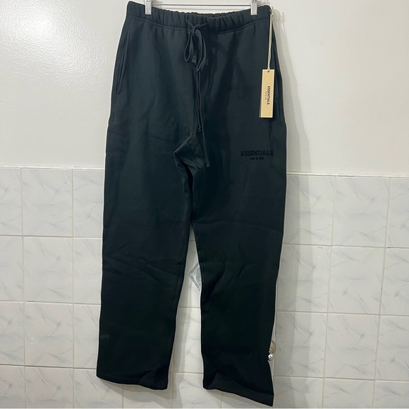 NWT Fear of God Essentials Hoodie & Sweatpants Set Plum Black Oversized Large - Picture 6 of 15